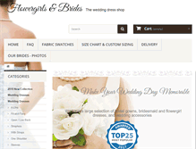 Tablet Screenshot of flowergirlsandbrides.co.nz